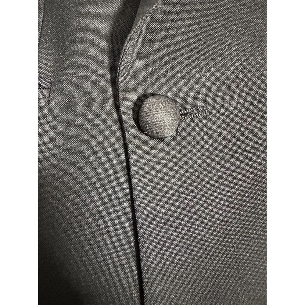 Salvatore Dino Roma Louis Copeland Mens Black Double Breasted Tuxedo Jacket 38R